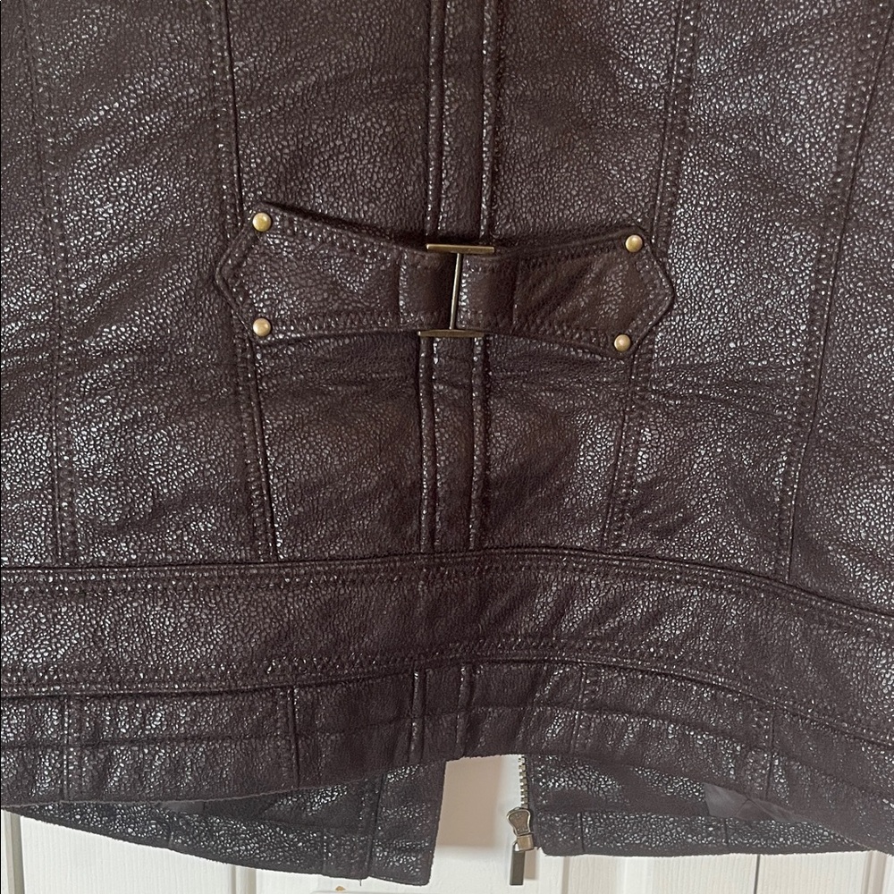 Sonoma Women’s Deep Brown Front Zipper Jacket - Picture 7 of 8